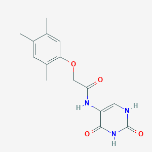 molecular formula C15H17N3O4 B5761966 N-(2,4-dioxo-1,2,3,4-tetrahydropyrimidin-5-yl)-2-(2,4,5-trimethylphenoxy)acetamide 