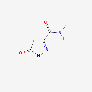 molecular formula C6H9N3O2 B576207 N,1-Dimethyl-5-oxo-4H-pyrazole-3-carboxamide CAS No. 185451-38-1