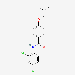 molecular formula C17H17Cl2NO2 B5762095 N-(2,4-dichlorophenyl)-4-(2-methylpropoxy)benzamide 