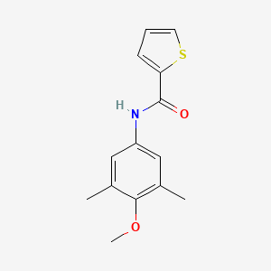molecular formula C14H15NO2S B5762112 N-(4-methoxy-3,5-dimethylphenyl)thiophene-2-carboxamide 