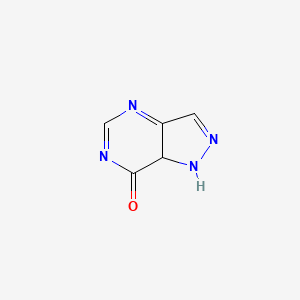 molecular formula C5H4N4O B576217 1H-Pyrazolo[4,3-D]pyrimidin-7(7AH)-one CAS No. 179042-24-1