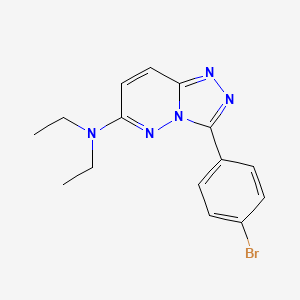 molecular formula C15H16BrN5 B5762471 3-(4-bromophenyl)-N,N-diethyl-[1,2,4]triazolo[4,3-b]pyridazin-6-amine 
