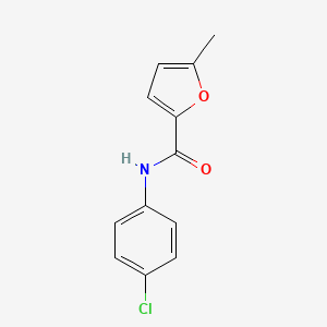 molecular formula C12H10ClNO2 B5762514 N-(4-chlorophenyl)-5-methylfuran-2-carboxamide 
