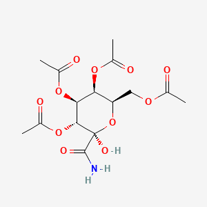 C-(2,3,4,6-Tetra-O-acetyl-1-hydroxy-B-D-galactopyranosyl)formamide