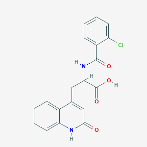 molecular formula C19H15ClN2O4 B057626 4-Deschloro-2-chlorobenzoyl Rebapimide CAS No. 90098-06-9
