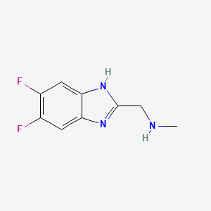 1-(5,6-Difluoro-1H-benzo[d]imidazol-2-yl)-N-methylmethanamine