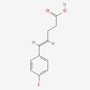 molecular formula C11H11FO2 B576271 5-(4-Fluorophenyl)-4-pentenoic acid CAS No. 190595-67-6