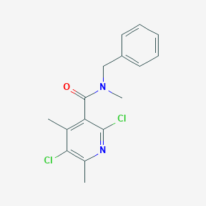 molecular formula C16H16Cl2N2O B5762800 N-benzyl-2,5-dichloro-N,4,6-trimethylpyridine-3-carboxamide 