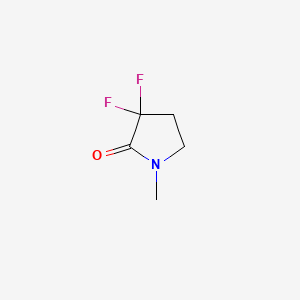 molecular formula C5H7F2NO B576282 3,3-Difluoro-1-methylpyrrolidin-2-one CAS No. 162970-50-5