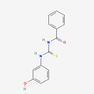 molecular formula C14H12N2O2S B5762860 1-Benzoyl-3-(3-hydroxyphenyl)thiourea 