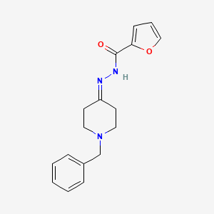 molecular formula C17H19N3O2 B5762875 N'-(1-benzylpiperidin-4-ylidene)furan-2-carbohydrazide 