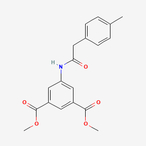 molecular formula C19H19NO5 B5762906 DIMETHYL 5-{[2-(4-METHYLPHENYL)ACETYL]AMINO}ISOPHTHALATE 