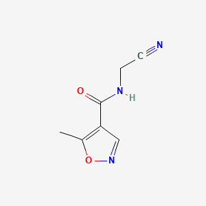 molecular formula C7H7N3O2 B576297 N-(Cyanomethyl)-5-methylisoxazole-4-carboxamide CAS No. 167538-19-4