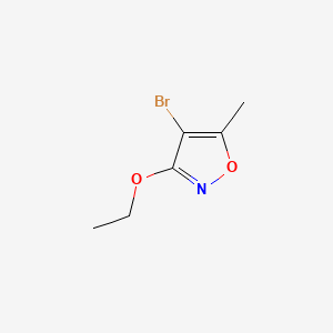 molecular formula C6H8BrNO2 B576305 4-Bromo-3-ethoxy-5-methylisoxazole CAS No. 169310-98-9