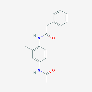 molecular formula C17H18N2O2 B5763116 N-(4-acetamido-2-methylphenyl)-2-phenylacetamide 