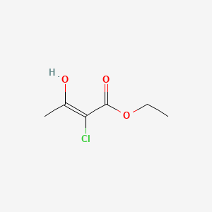 (E)-Ethyl 2-chloro-3-hydroxybut-2-enoate