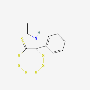 8-Ethylamino-8-phenyl-1,2,3,4,5,6-hexathiocane-7-thione
