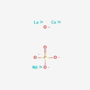 molecular formula CeLaNdO5P+4 B576339 Monazite CAS No. 1306-41-8