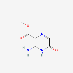 molecular formula C6H7N3O3 B576344 Methyl 3-amino-5-hydroxypyrazine-2-carboxylate CAS No. 1503-03-3