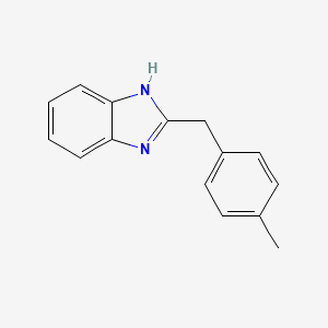 molecular formula C15H14N2 B5763526 1H-Benzimidazole, 2-[(4-methylphenyl)methyl]- CAS No. 108714-03-0