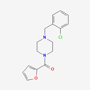 molecular formula C16H17ClN2O2 B5763626 [4-(2-CHLOROBENZYL)PIPERAZINO](2-FURYL)METHANONE 