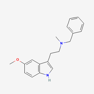 molecular formula C19H22N2O B576363 N-Benzyl-2-(5-methoxy-1H-indol-3-yl)-N-methylethan-1-amine CAS No. 1233-48-3