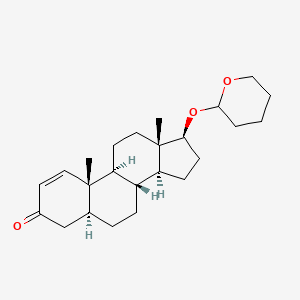 molecular formula C24H36O3 B576369 1-Testosterone tetrahydropyran CAS No. 1247-69-4