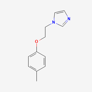 molecular formula C12H14N2O B5763814 1-[2-(4-Methylphenoxy)ethyl]imidazole 
