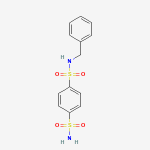 molecular formula C13H14N2O4S2 B5763864 N-benzylbenzene-1,4-disulfonamide 