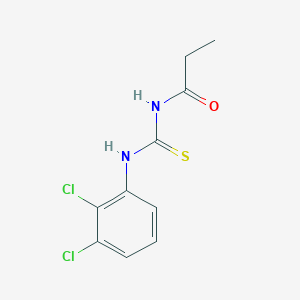 molecular formula C10H10Cl2N2OS B5763921 N-[(2,3-dichlorophenyl)carbamothioyl]propanamide 