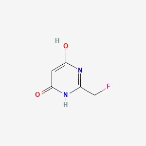 molecular formula C5H5FN2O2 B576401 2-(Fluoromethyl)pyrimidine-4,6-diol CAS No. 1480-98-4