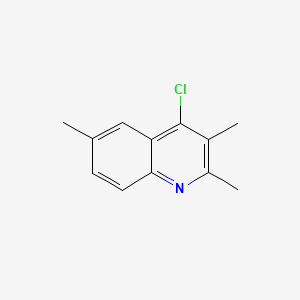 molecular formula C12H12ClN B576408 4-Chloro-2,3,6-trimethylquinoline CAS No. 1203-71-0