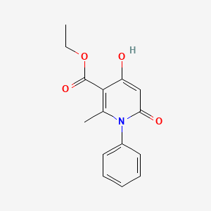 1,6-Dihydro-4-hydroxy-2-methyl-6-oxo-1-phenyl-3-pyridinecarboxylic acid ethyl ester