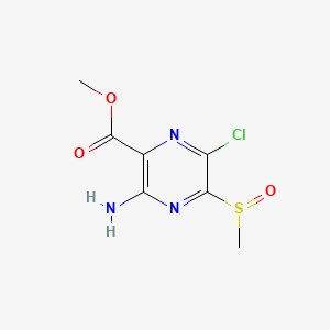 Methyl 3-amino-6-chloro-5-(methylsulfinyl)pyrazine-2-carboxylate