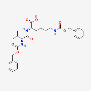 molecular formula C27H35N3O7 B576426 Z-D-Val-Lys(Z)-OH CAS No. 1436-71-1