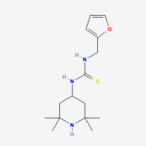 molecular formula C15H25N3OS B5764273 N-(2-FURYLMETHYL)-N'-(2,2,6,6-TETRAMETHYL-4-PIPERIDYL)THIOUREA 