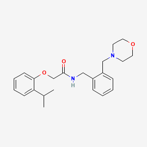 molecular formula C23H30N2O3 B5764288 N-({2-[(MORPHOLIN-4-YL)METHYL]PHENYL}METHYL)-2-[2-(PROPAN-2-YL)PHENOXY]ACETAMIDE 