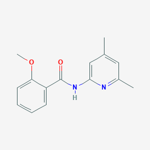 molecular formula C15H16N2O2 B5764293 N-(4,6-dimethylpyridin-2-yl)-2-methoxybenzamide 