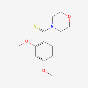 molecular formula C13H17NO3S B5764296 Morpholine, 1-(2,4-dimethoxythiobenzoyl)- CAS No. 70733-84-5