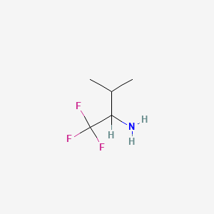 molecular formula C5H10F3N B576435 1,1,1-Trifluoro-3-methylbutan-2-amine CAS No. 1582-18-9