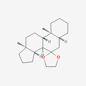 molecular formula C21H34O2 B576436 5alpha-Androstan-7-one ethylene acetal CAS No. 1434-36-2