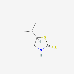 molecular formula C6H11NS2 B576441 5-Isopropyl-thiazolidine-2-thione CAS No. 1437-93-0