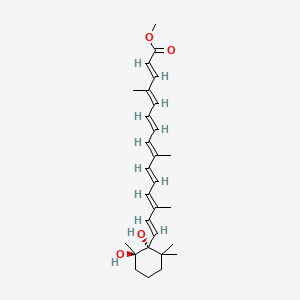 molecular formula C28H40O4 B576450 Methyl azafrinate CAS No. 1256-21-9