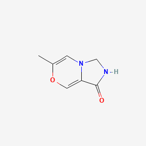 molecular formula C7H8N2O2 B576453 6-Methyl-2,3-dihydro-1H-imidazo[5,1-c][1,4]oxazin-1-one CAS No. 1457-64-3