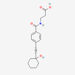 molecular formula C18H21NO4 B5764567 N-({4-[(1-hydroxycyclohexyl)ethynyl]phenyl}carbonyl)-beta-alanine 