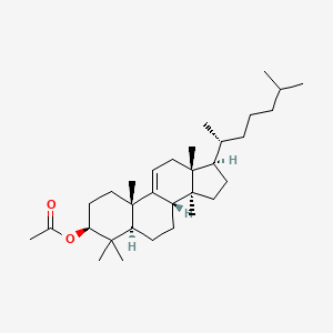 molecular formula C32H54O2 B576460 Lanost-9(11)-en-3beta-ol acetate CAS No. 1180-88-7