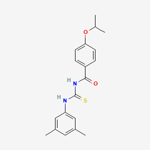 molecular formula C19H22N2O2S B5764605 N-[(3,5-dimethylphenyl)carbamothioyl]-4-(propan-2-yloxy)benzamide 