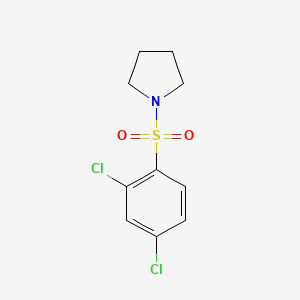 molecular formula C10H11Cl2NO2S B576461 1-(2,4-Dichlorobenzene-1-sulfonyl)pyrrolidine CAS No. 1087640-35-4