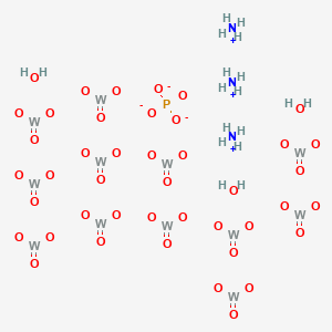 molecular formula H18N3O43PW12 B576464 Ammonium 12-tungstophosphate CAS No. 1311-90-6