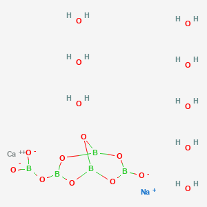 molecular formula B5CaH16NaO17 B576465 Ulexite CAS No. 1319-33-1